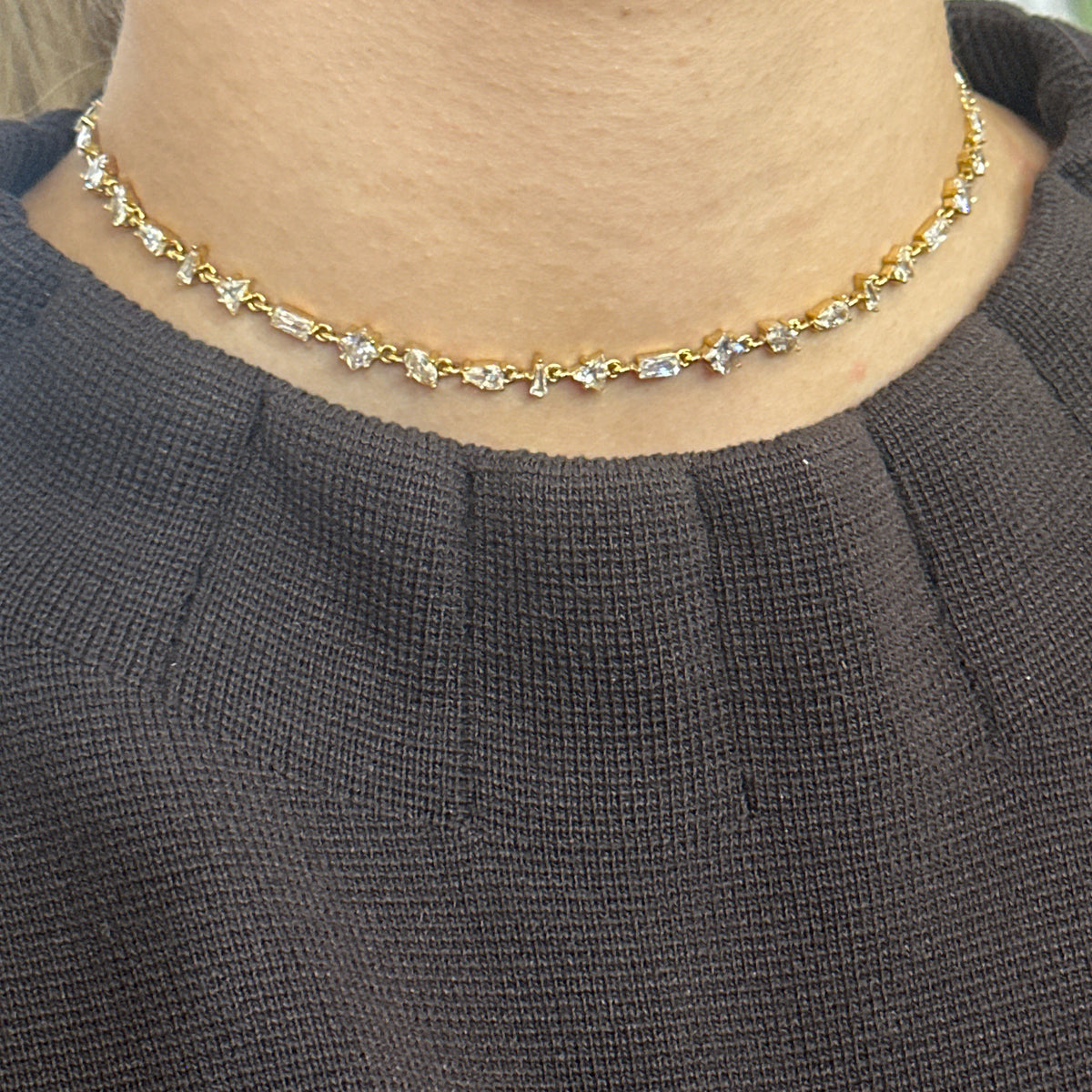 Choker rivière or