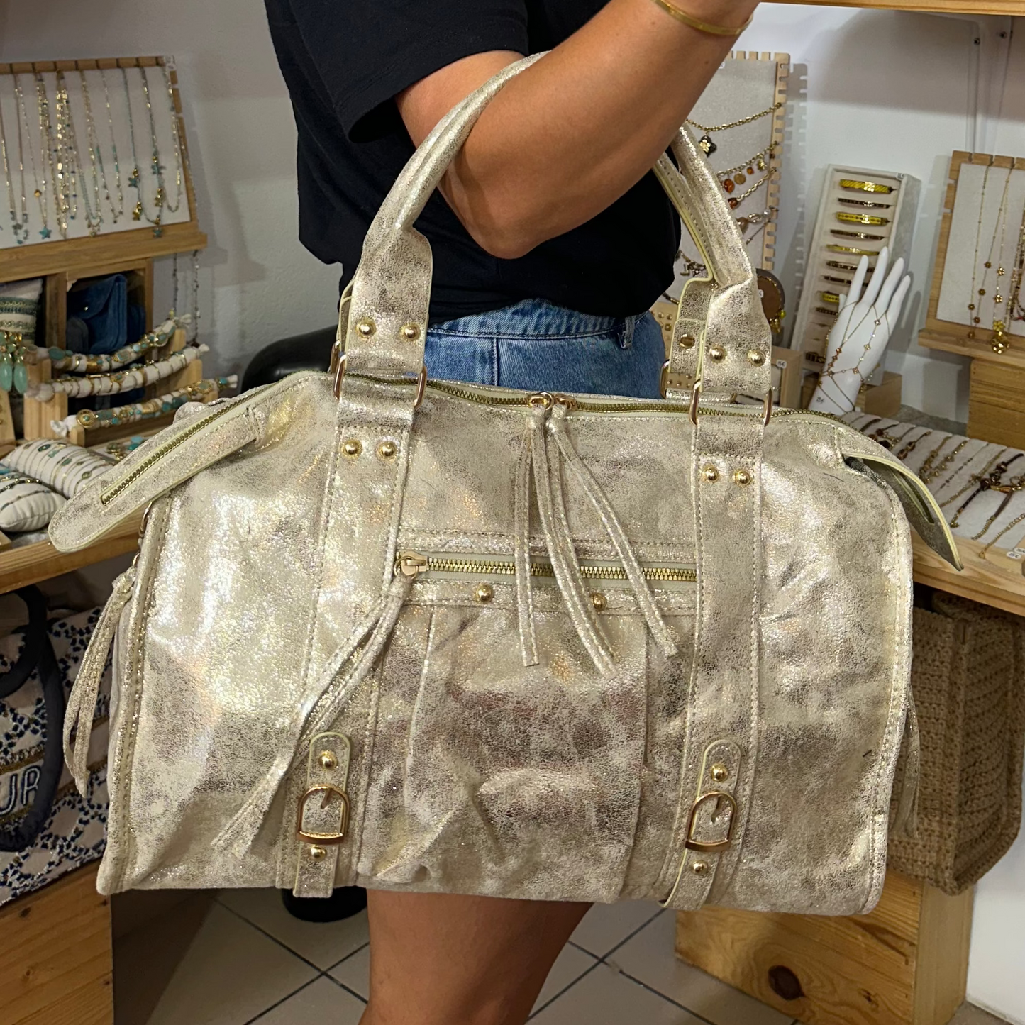 Sac rentrée or