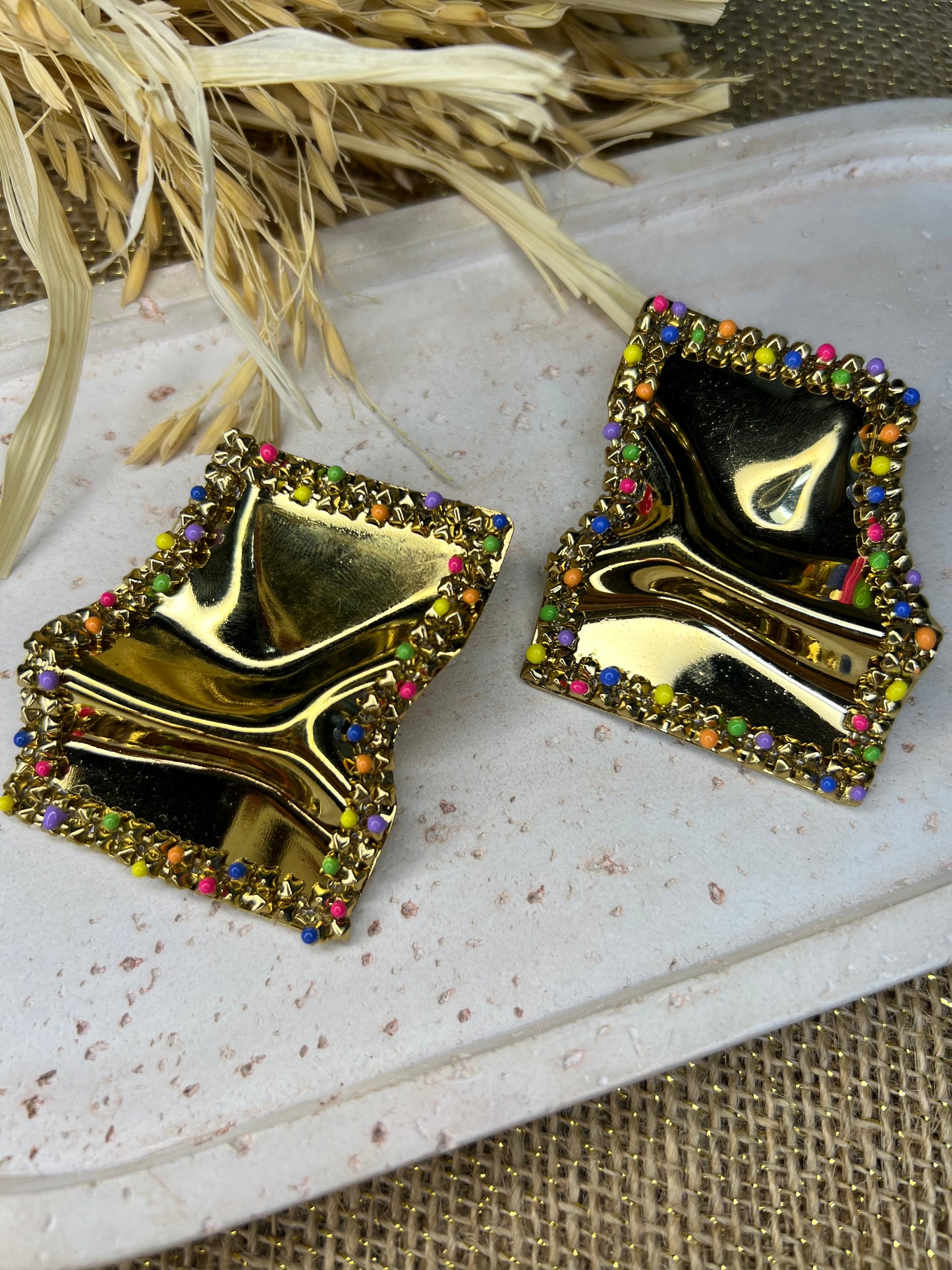 Vague - boucles d'oreilles