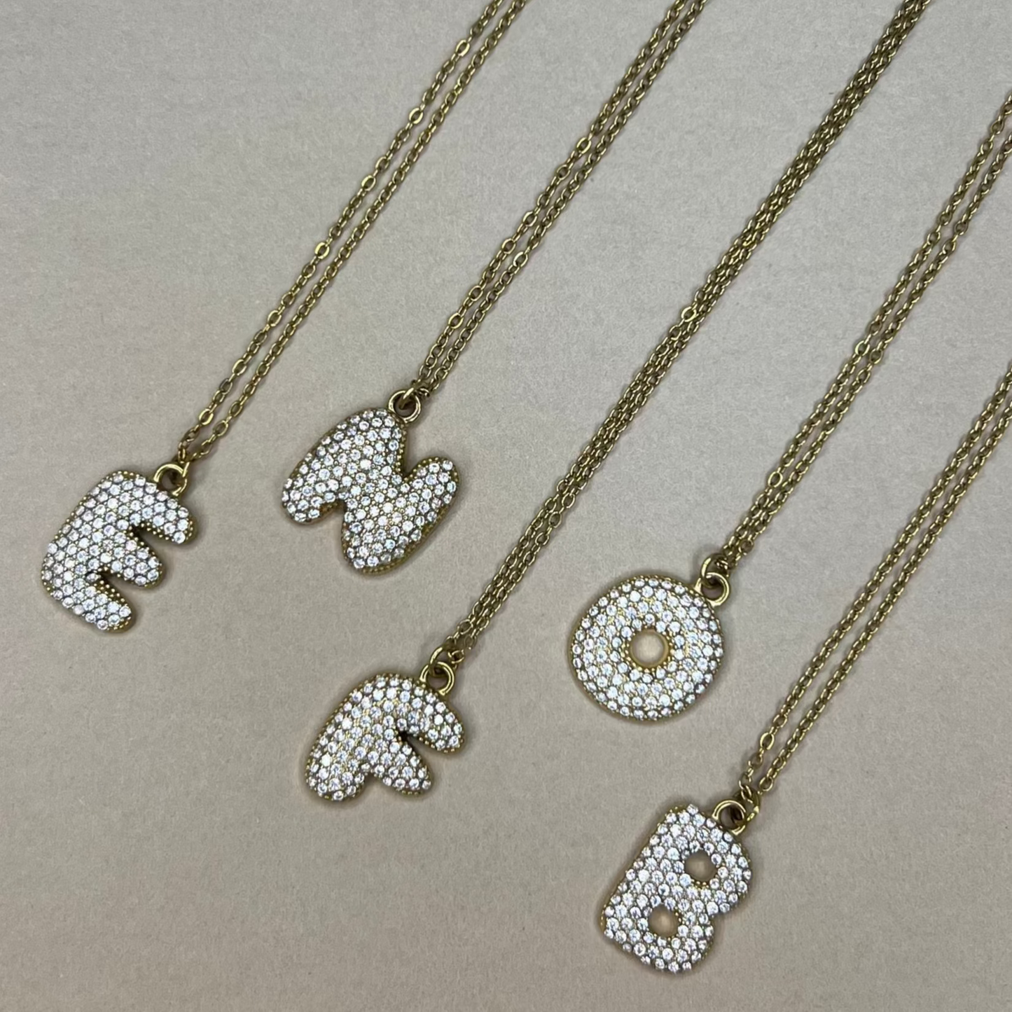 Initiale bulle - collier