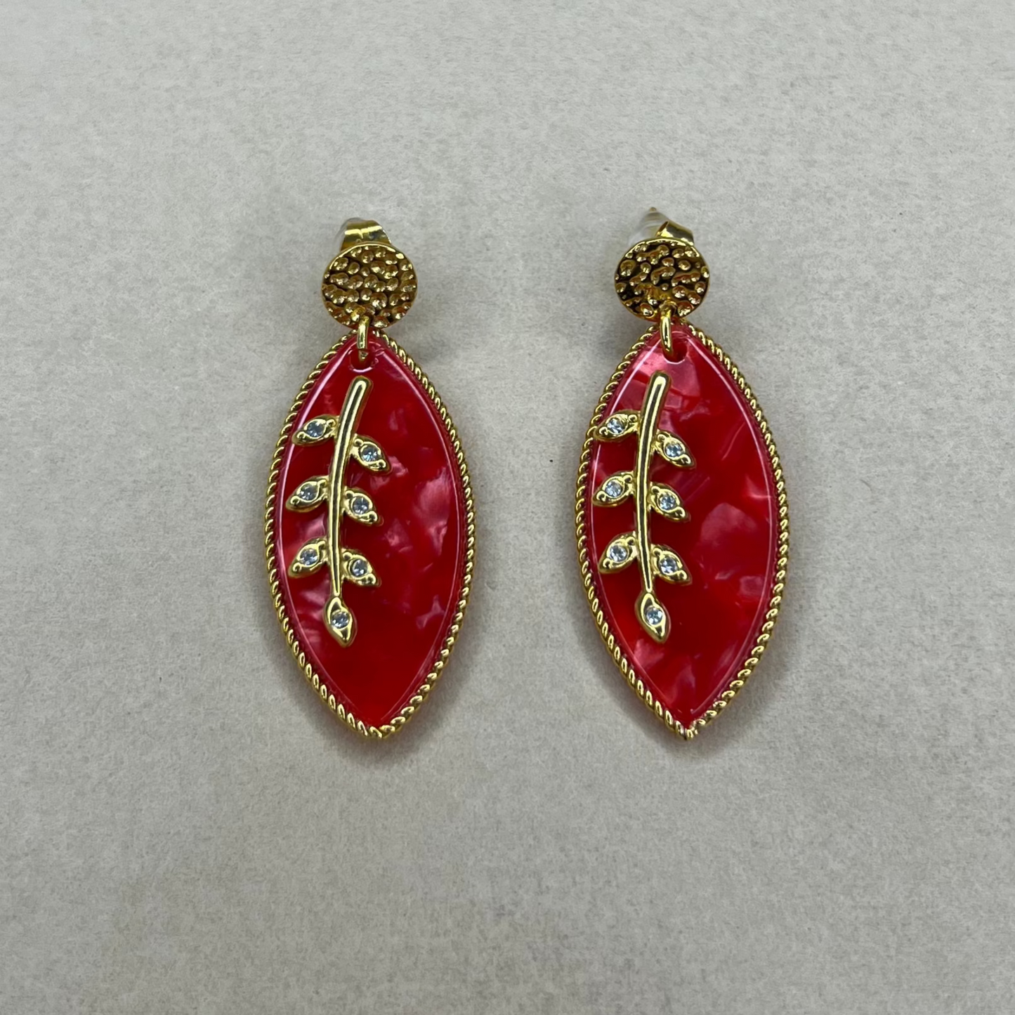 Feuille - boucles d'oreilles
