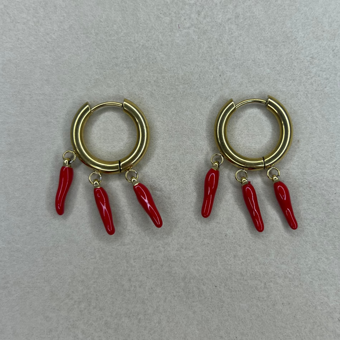 Piment - boucles d'oreilles