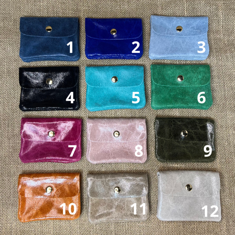 Petit Cuir reptile - porte monnaie