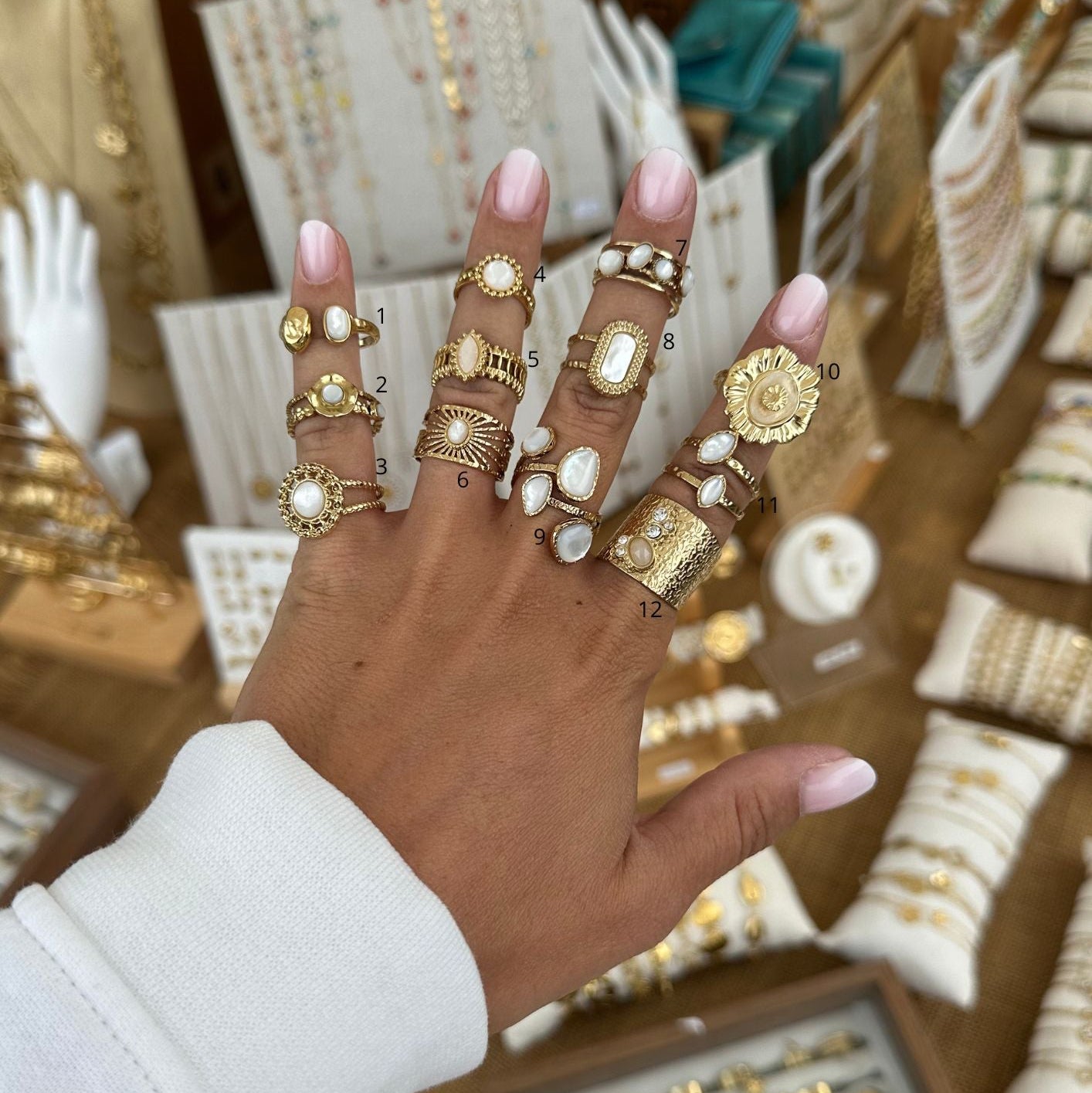 Bague blanche