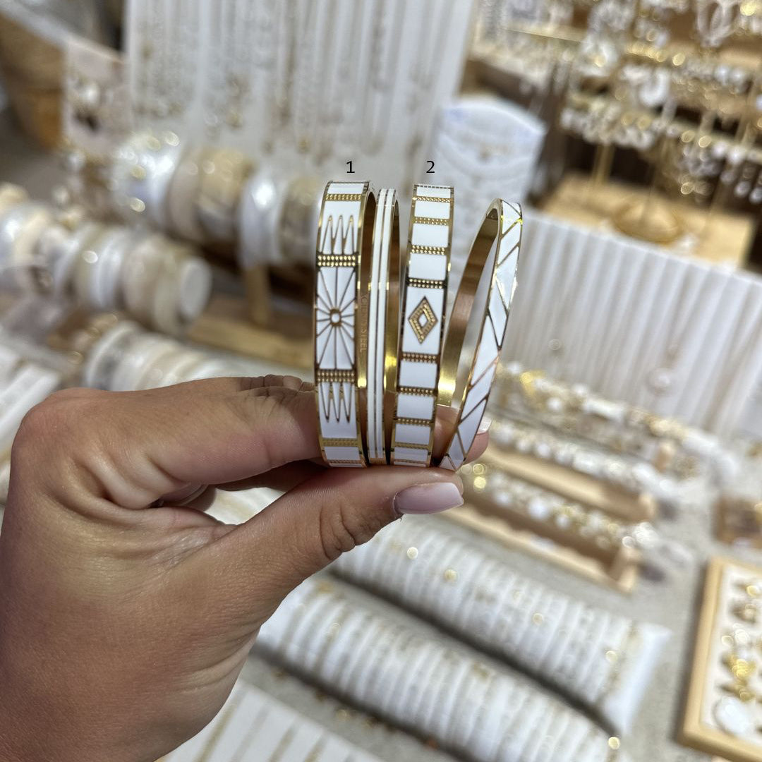 Jonc signature blanc