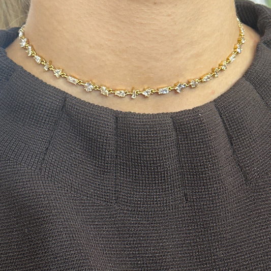 Choker rivière or