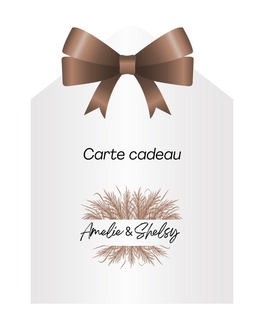 Carte cadeau Amélie et Shelsy