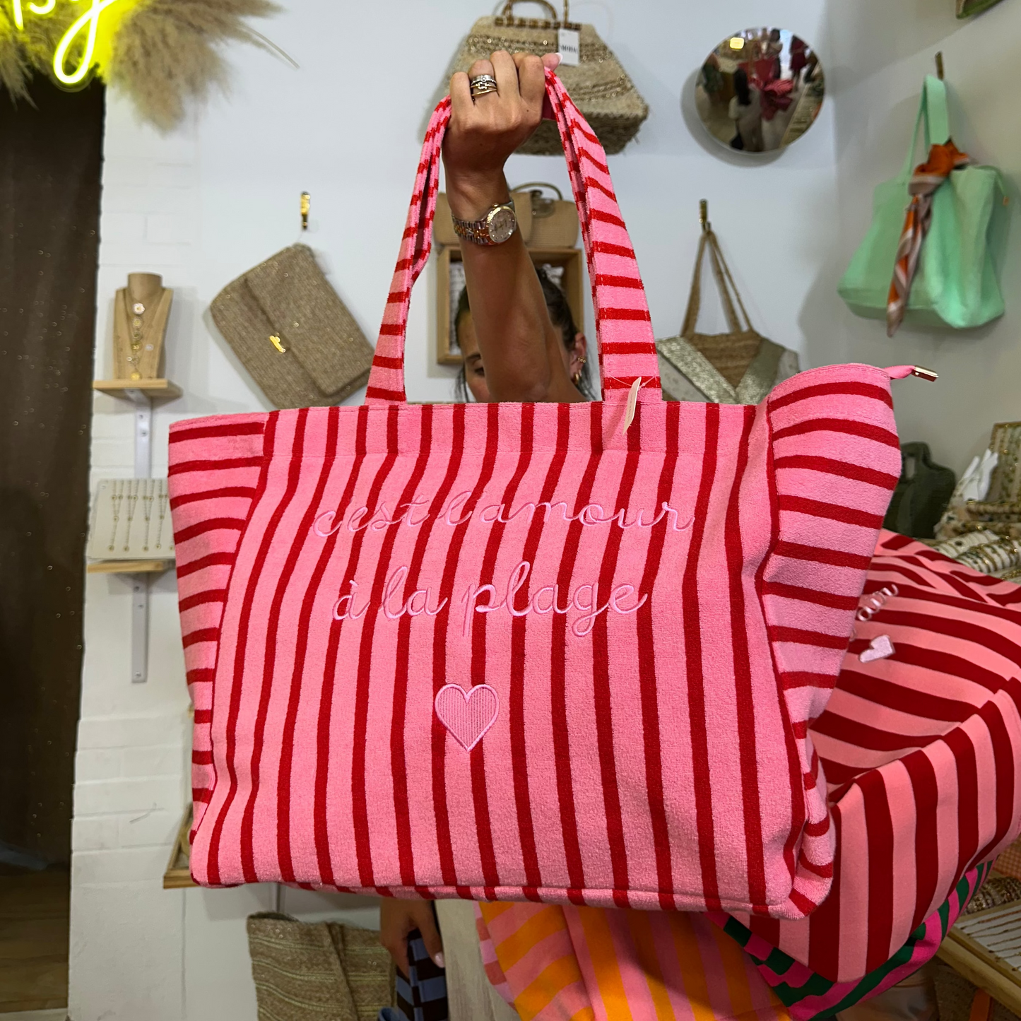 Sac plage message