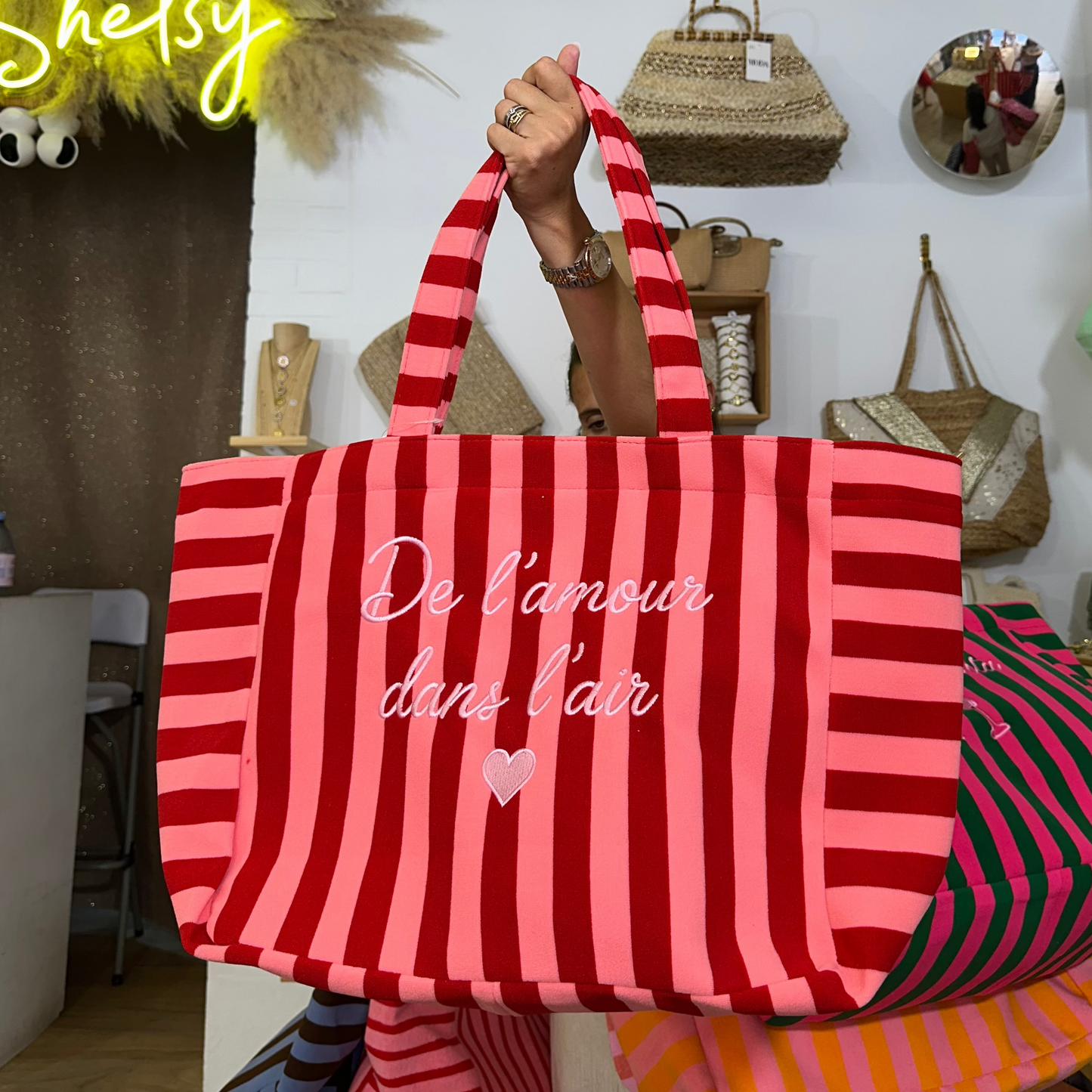 Sac plage message