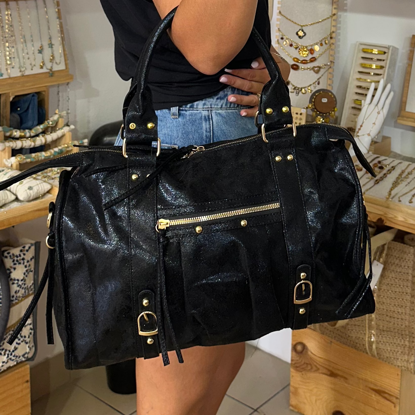 SAC NOIR BRILLANT