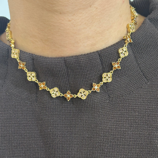Collier royaume marron