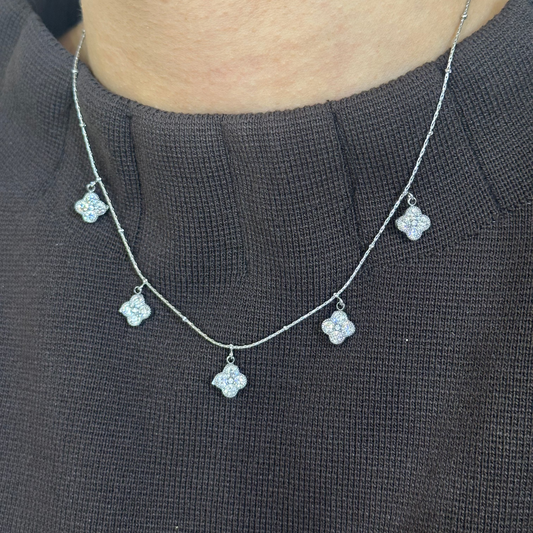 Collier lucky argent