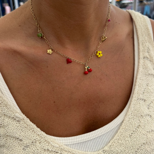 Collier rosy