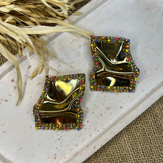 Vague - boucles d'oreilles