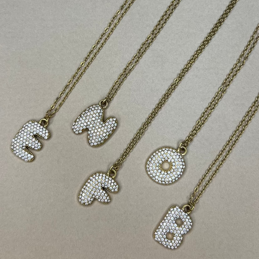 Initiale bulle - collier