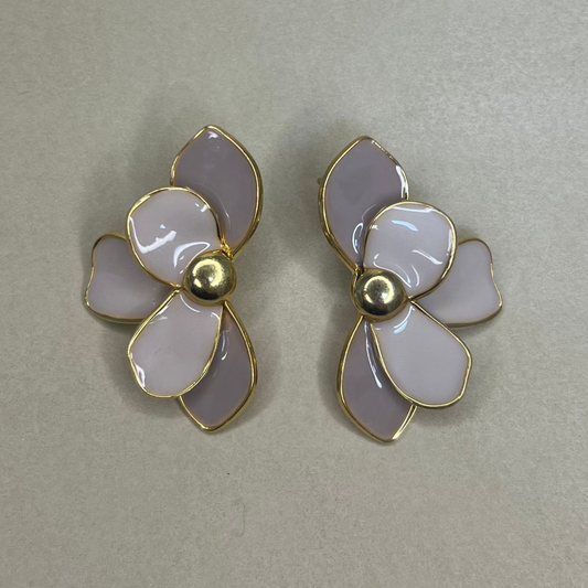 Demi fleur - boucles d'oreilles
