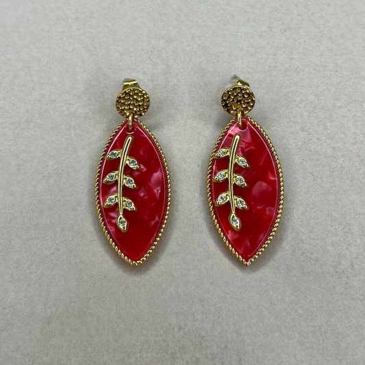 Feuille - boucles d'oreilles