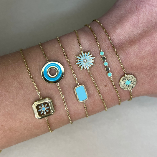 Simple turquoise - bracelet