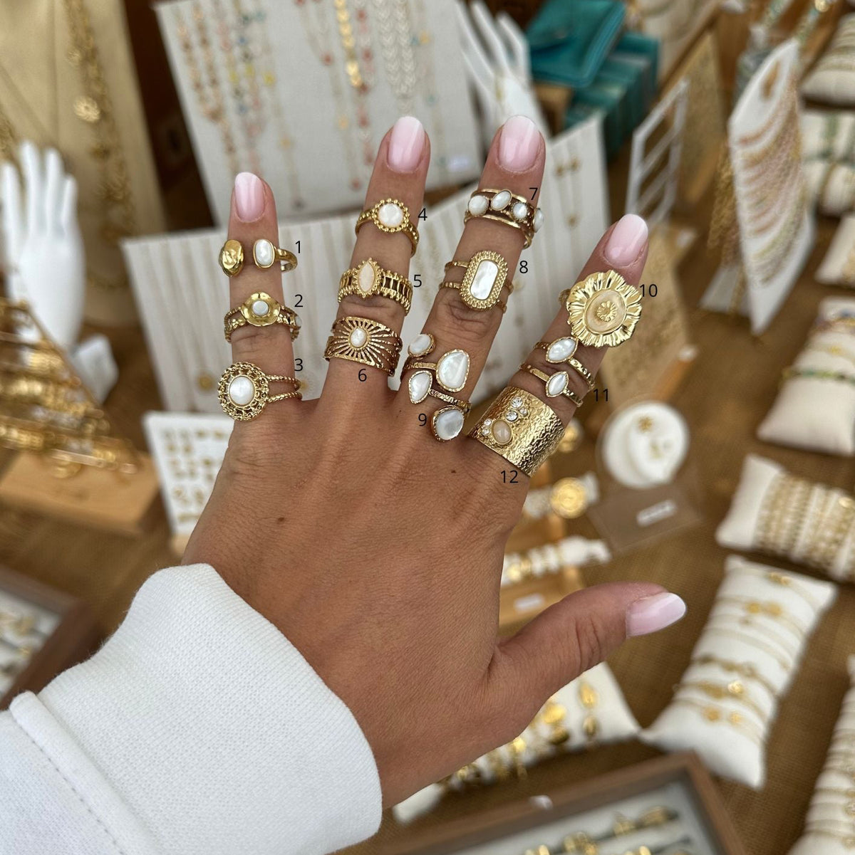 Bague blanche